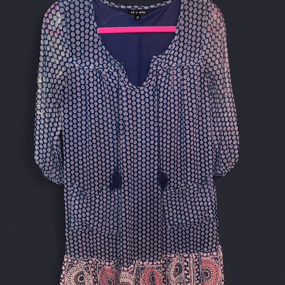 AS U WISH Paisley dress women's xs